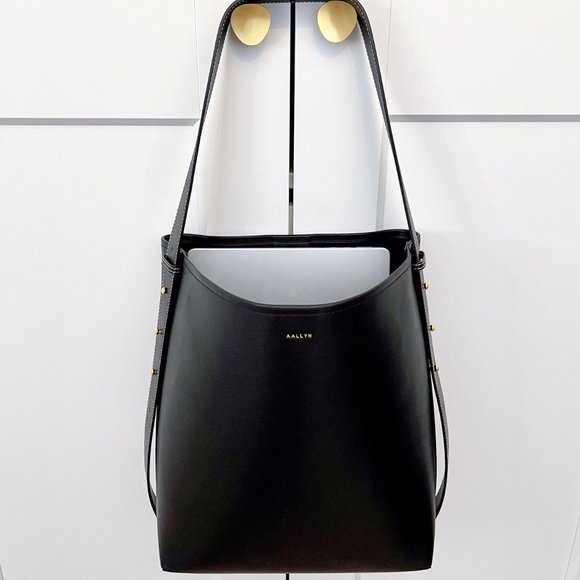 Jolina Leather Bucket Tote - Olive - Picture 12 of 12